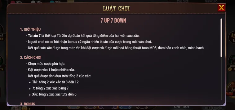 Phân Tích Chuyên Sâu Minigame 7 Up Down Tại BomWin Uy Tín