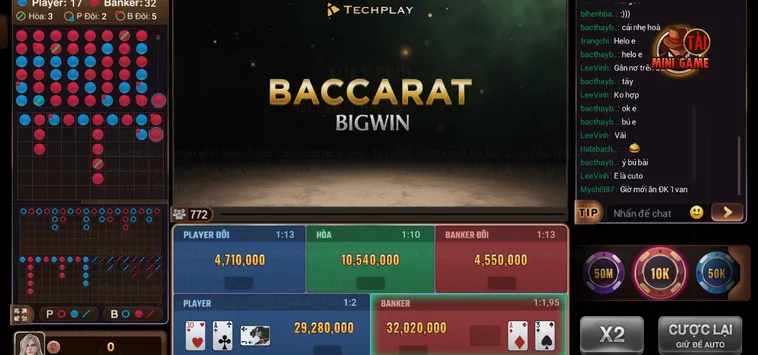 Baccarat BigWin Tại BomWin Sảnh Cược Đẳng Cấp Quốc Tế Với Tỷ Lệ Thắng Cao