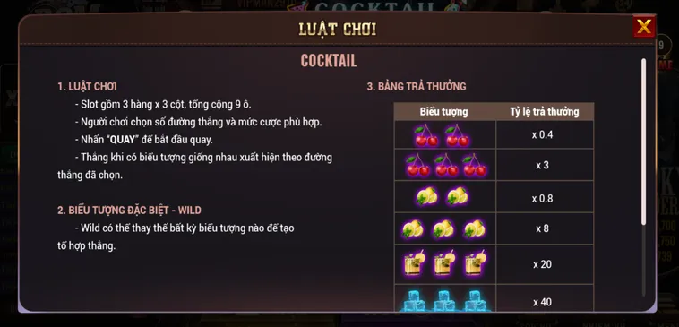 Slot Game Cocktail Tại BomWin – Giải Nhiệt Mùa Hè Với Hũ Jackpot Khủng 2026