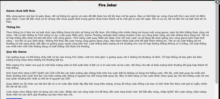 Chinh Phục Slot Game Fire Joker Tại BomWin Trải Nghiệm Slot Cổ Điển Rực Lửa Đẳng Cấp