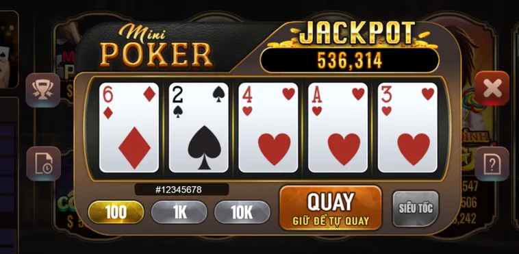 Slot Game Mini Poker Tại BomWin – Quay Hũ Siêu Tốc Nhận Thưởng Lớn 2026