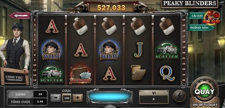 Slot Game Peaky Blinders Tại BomWin Hành Trình Chinh Phục Thế Giới Ngầm Birmingham