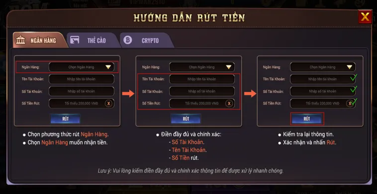 Rút tiền ngân hàng 24/7 – Hỗ trợ tất cả ngân hàng và Internet Banking