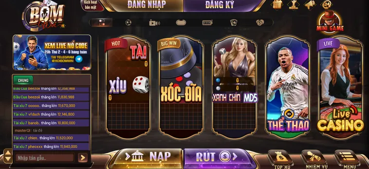 BomWin - Cổng Game Đổi Thưởng Đỉnh Cao Cho Người Việt